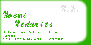 noemi medurits business card